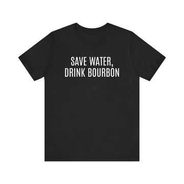 Boss Molly Save Water, Drink Bourbon Tee - Unisex Short Sleeve Shirt for Fall, Gift for Whiskey Lovers, Autumn Apparel